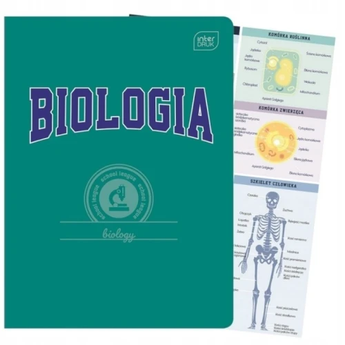 Zeszyt tematyczny A5/60 kratka brak adresówki biologia/przyroda okładka hybrydowa INTERDRUK