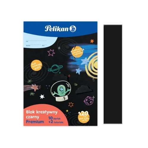 Blok kreatywny Pelikan czarny A4 120g