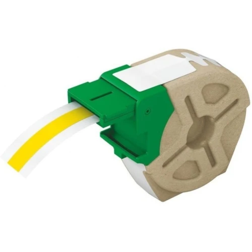 KASETA Z PLASTIKOWĄ SAMOPRZYLEPNĄ TAŚMĄ DO DRUKARKI LEITZ ICON 12MMx10M ŻÓŁTA