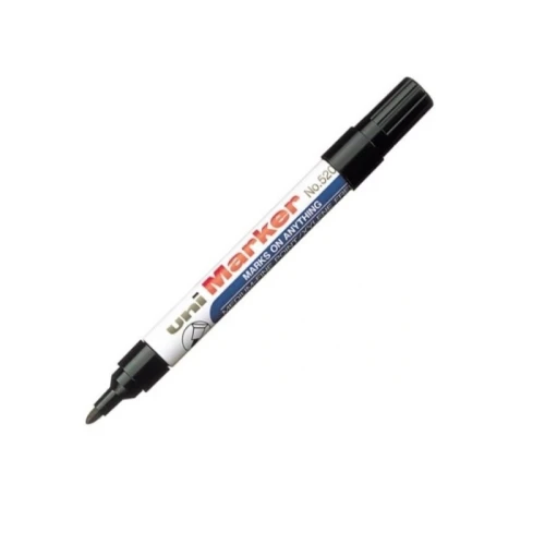 Marker permanentny okrągły 1,0-3,0mm UNI NO520F aluminiowa obudowa czarny 1szt.