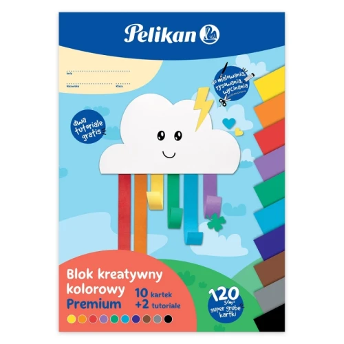 Blok kreatywny Pelikan kolorowy  A4 120g