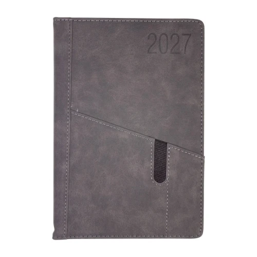 Terminarz A5 dzienny z registrami OPUS 2027 O.DIARY Saturn czarny 1szt.