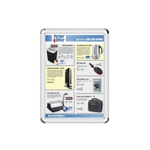 Ramka plakatowa OWZ 2x3 A0 profil aluminiowy 25 mm srebrna