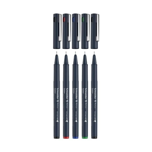 Cienkopis kreślarski 0,2/0,5mm SCHNEIDER PICTUS mix kolorów zestaw 5szt.