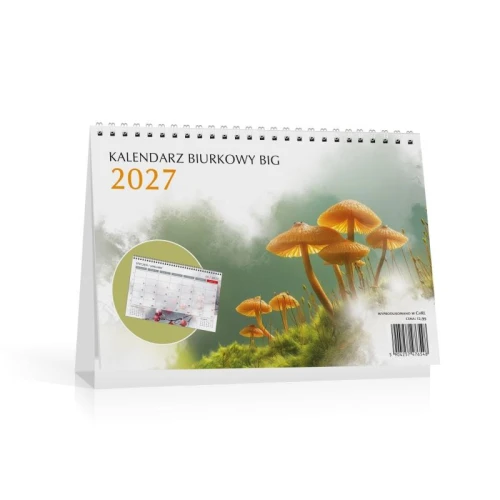 Kalendarz biurkowy stojący poziomy 28,5x19,0cm ze spiralką KALPOL 2027 big 1szt