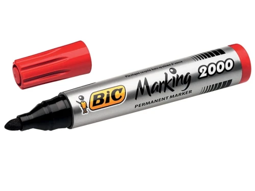 Marker permanentny BIC 2000 okrągły czerwony