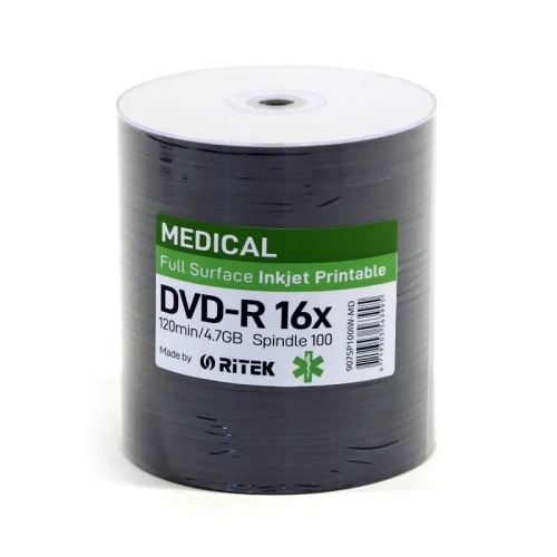 DVD-R Printable Traxdata Ritek Medical 4,7 GB 16x do nadruku 100 szt.