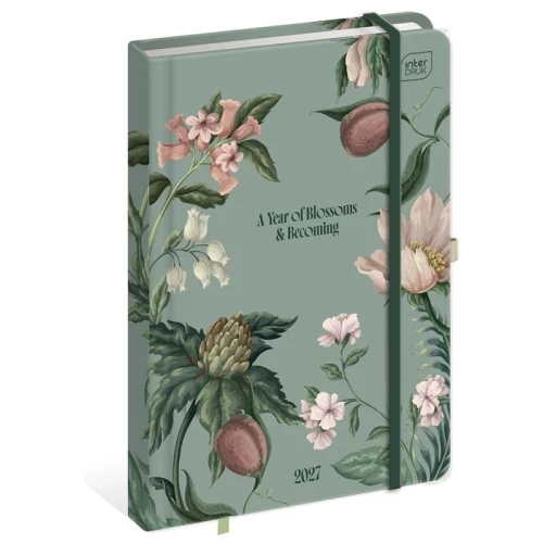 Terminarz tygodniowy Interdruk 2027 A5 Wild Flowers 192 strony z gumką