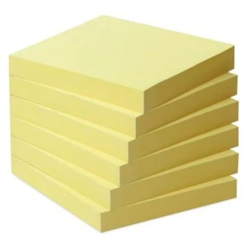 Notes samoprzylepny 38x51mm 6x100 kartek 653-1B kartek żółty 3M POST-IT