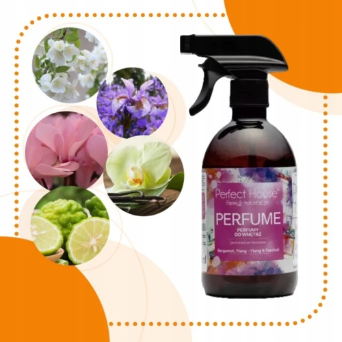 Odświeżacz perfumy do wnętrz Barwa Perfect House Bergamot Ylang-Ylang  Patchouli 500 ml