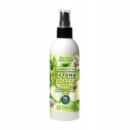 Odżywka do włosów w sprayu Barwa Naturalna octowa nabłyszczająca nabłyszczająca do włosów suchych i matowych 200 ml