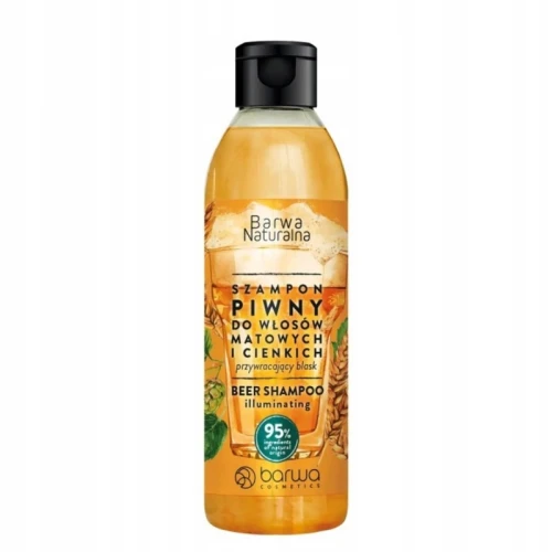 Szampon Barwa Naturalna Piwny 300 ml przywracający blask do włosów matowych i cienkich