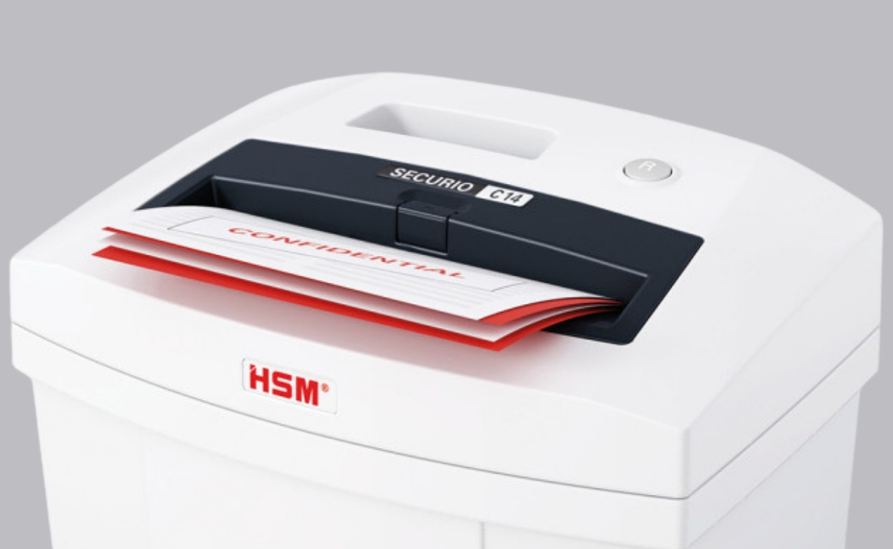 Dobra niszczarka do biura HSM SECURIO C14 - ścinki 4 x 25 mm