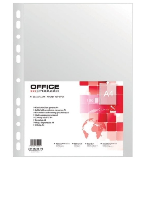 Koszulki groszkowe Office Products A4 40 µm 100 szt.