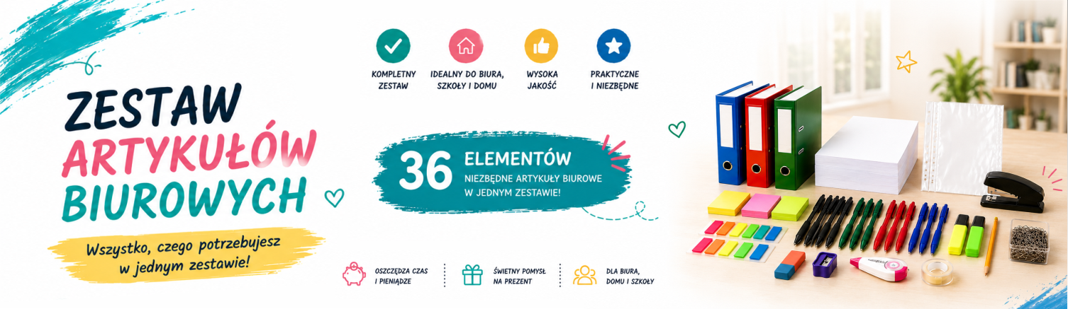 WYPRZEDAŻ MIX- ZESTAW ARTYKUŁÓW BIUROWYCH BIUROWI.PL - Artykuły biurowe, chemia profesjonalna i gospodarcza, BHP