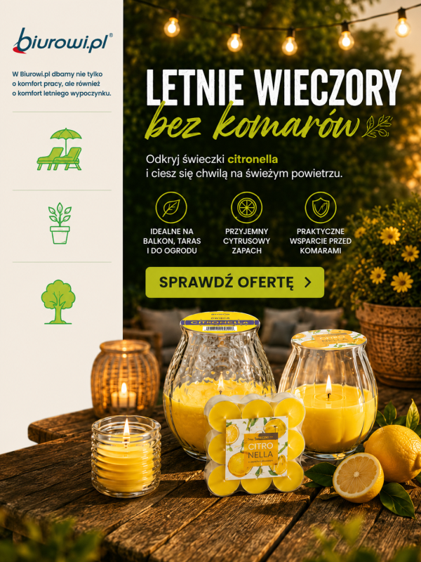ŚWIECZKI CITRONELLA BIUROWI.PL - Artykuły biurowe, chemia profesjonalna i gospodarcza, BHP