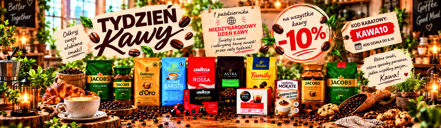 TYDZIEŃ KAWY 28.09 do 02.10.2026 BIUROWI.PL - Artykuły biurowe, chemia profesjonalna i gospodarcza, BHP