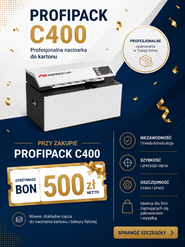 Nacinarka HSM PROFIPACK C 400- BON 500 ZŁ BIUROWI.PL - Artykuły biurowe, chemia profesjonalna i gospodarcza, BHP